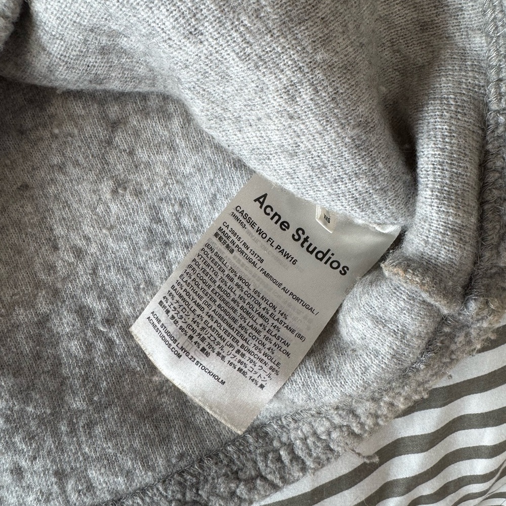 Acne Studios Gray Textured Sweater - Picture 5 of 6